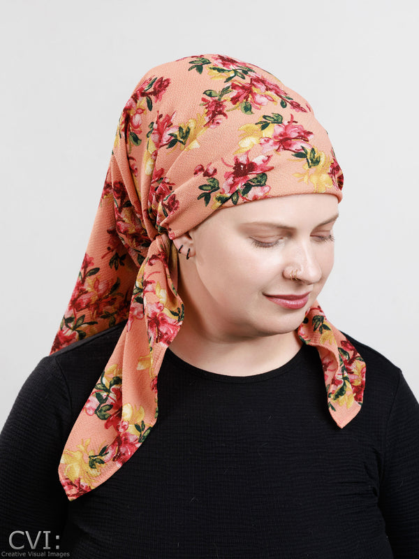 Peachy scarf tichel