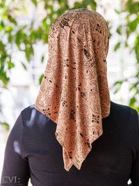 Coffee scarf tichel