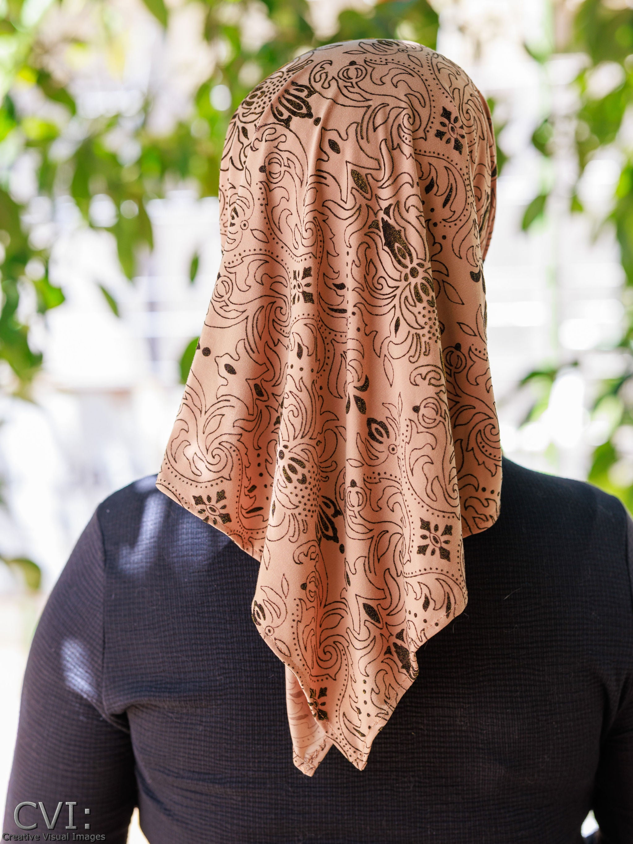 Coffee scarf tichel