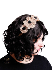 Tan Floral Headband