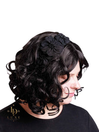 Black Floral Headband
