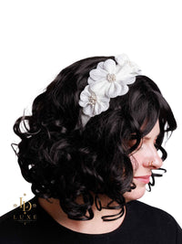 White Floral Headband