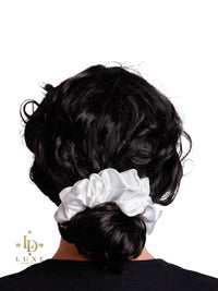 White scrunchie