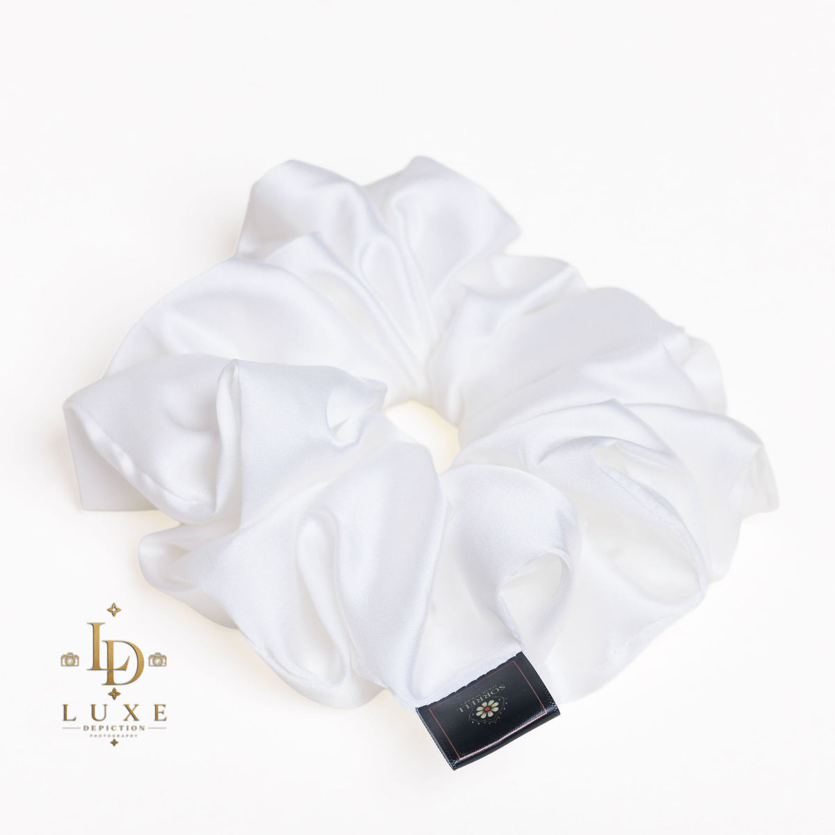 White scrunchie